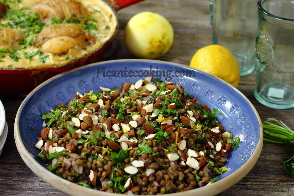 Ліванський салат з сочевиці з мигдалем та кумином - 1