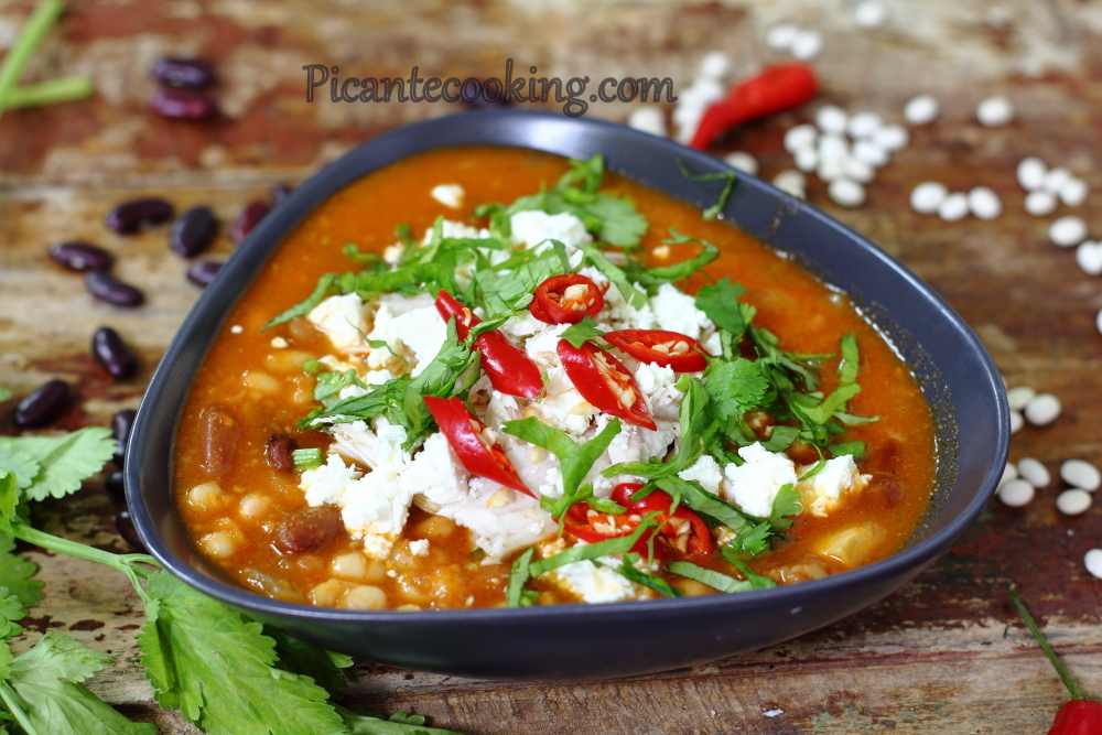 Квасолевий суп в мексиканському стилі - 1