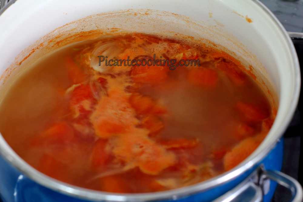 Рибний суп з куркумою та помідорами - 4