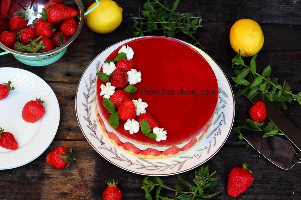 Tort fraisier z cytrynową nutką - 1