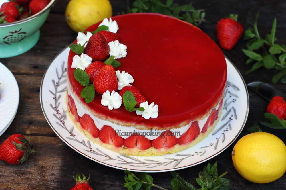 Tort fraisier z cytrynową nutką - 19
