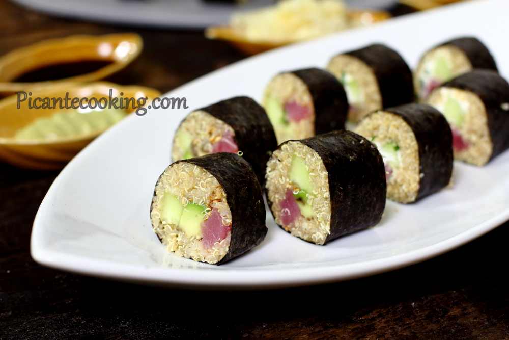 Sushi z komosą ryżową i tuńczykiem - 7