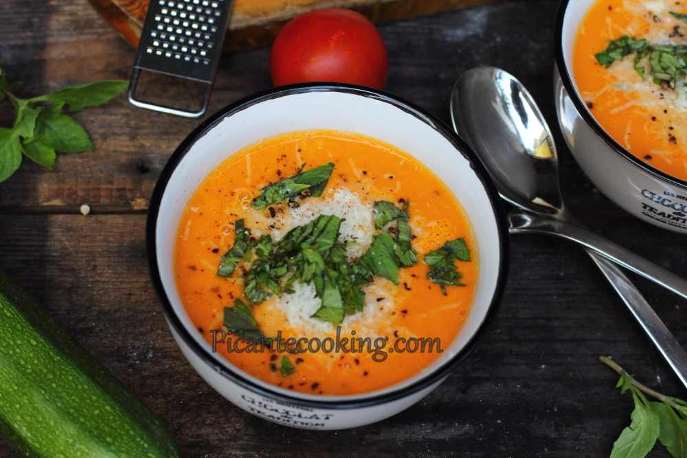 Крем-суп з цукіні та помідорів - 8