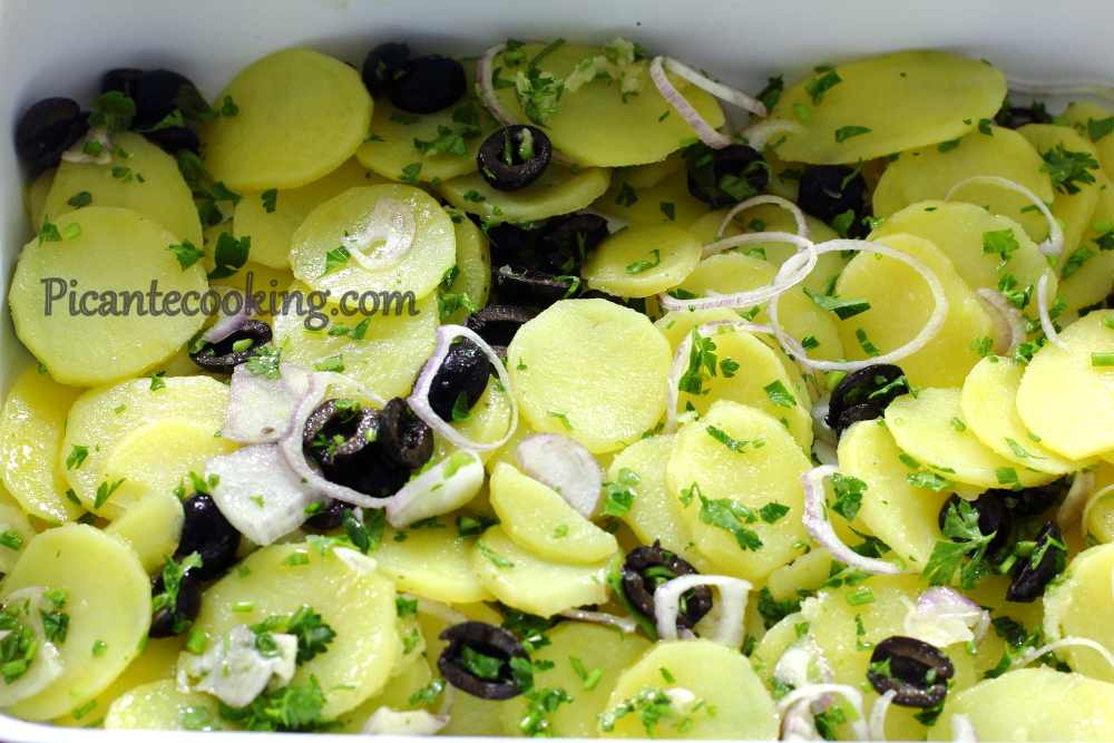 Дорада з картоплею та оливками - 5