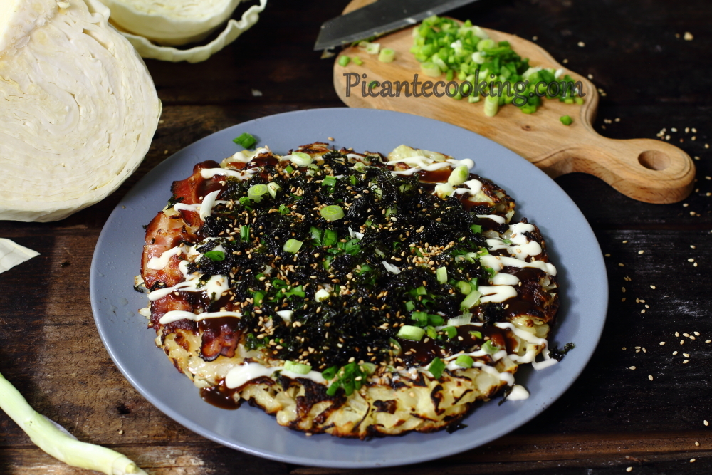 Японські млинці з капусти (Okonomiyaki) - 12