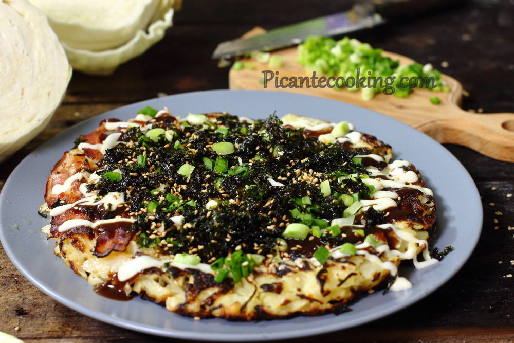 Японські млинці з капусти (Okonomiyaki) - 1