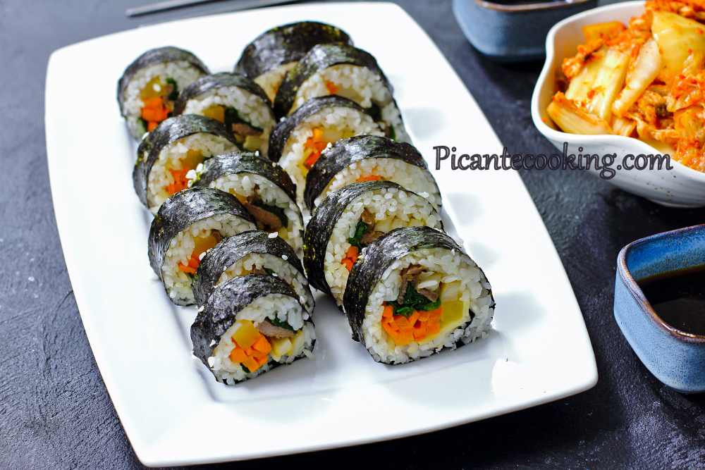 Koreańskie sushi z wołowiną (Bulgogi Gimbap) - 2