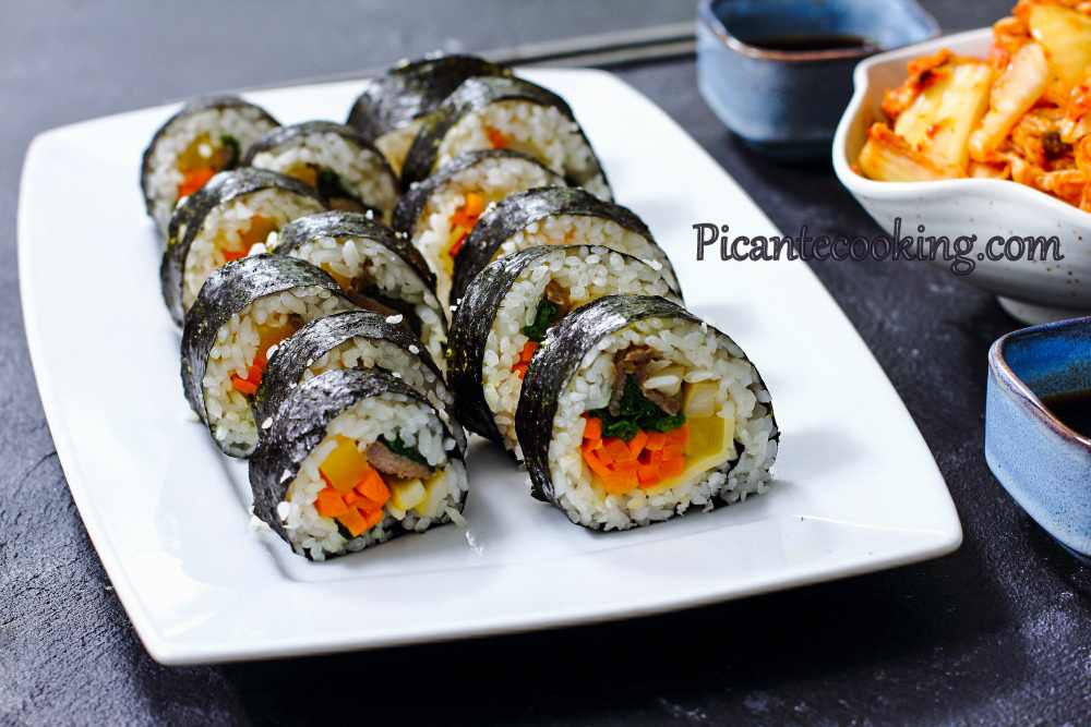Koreańskie sushi z wołowiną (Bulgogi Gimbap) - 11