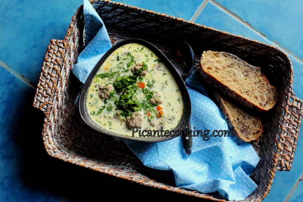 Грибний суп з фрикадельками - 9