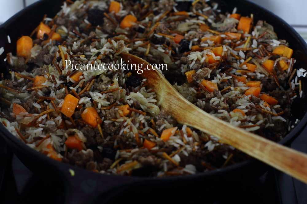 Libański ryż z makaronem i mięsem (Hashweh) - 6